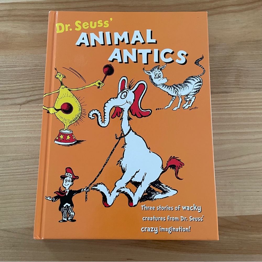 Dr. Seuss' Animal Antics Book - Orange Cover